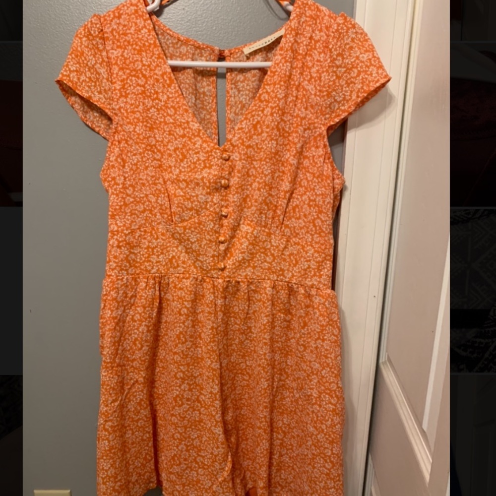 Cute flowered romper
